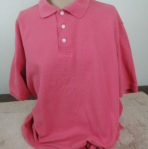 Croft &Barrow Orange Polo Rugby Short Sleeve Shirt